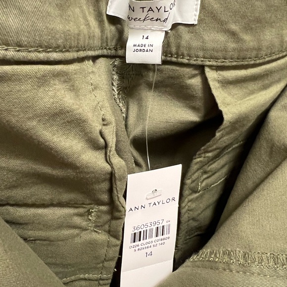 Ann Taylor Green Wide Leg Pants - Picture 6 of 7